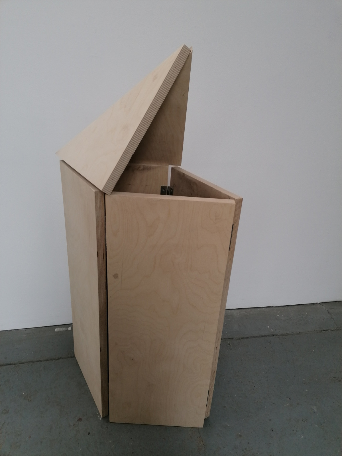 Folding plinth as part of the 'The Origami of Being' performance