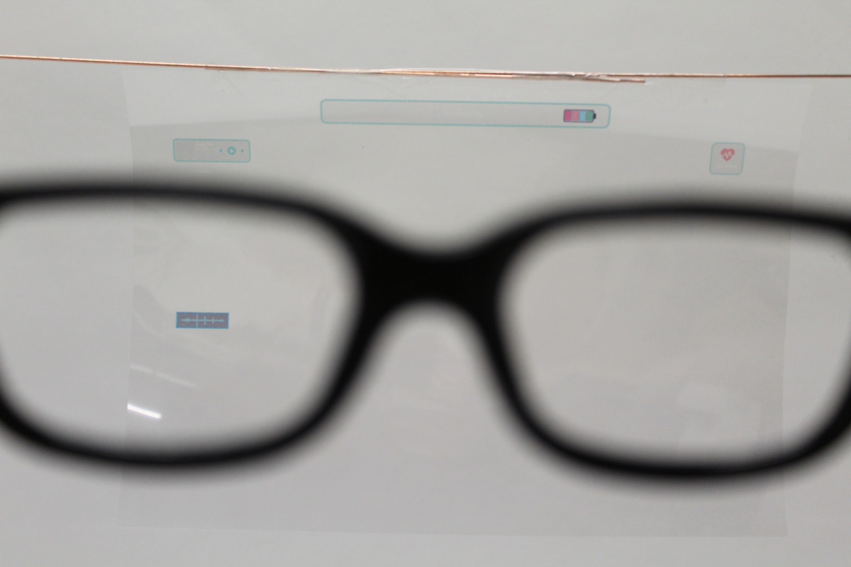 Physical Smart Glasses prototype, to test experience with users