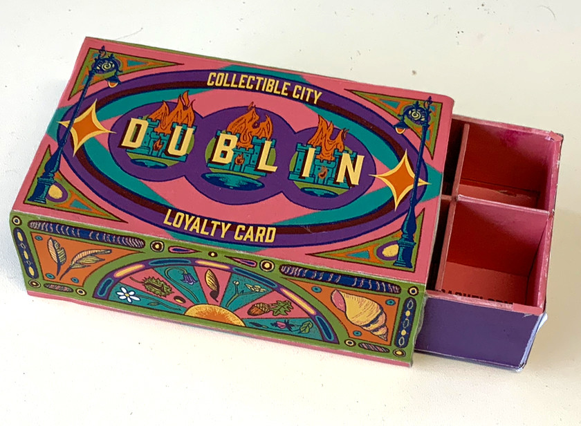3D loyalty card for Dublin taking the form of a matchbox