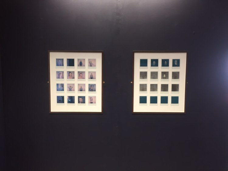 'Heather's Light' and 'Faint Waters', 2022; Poloroids