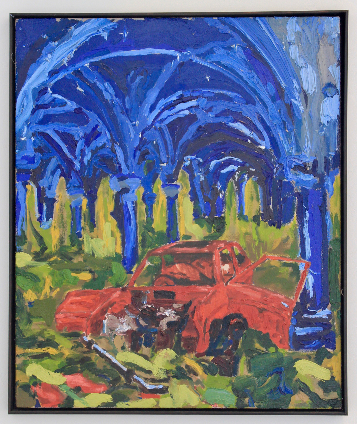 'Pilgrims Way'; Oil on canvas, 55 x 70cm