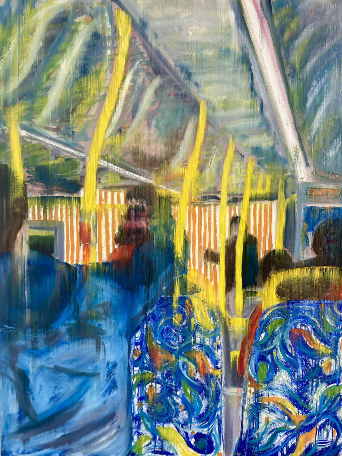 'A Glimmer of Light and a Parting Presence No. 1', 2022; Oil on canvas, 140 x 105cm
